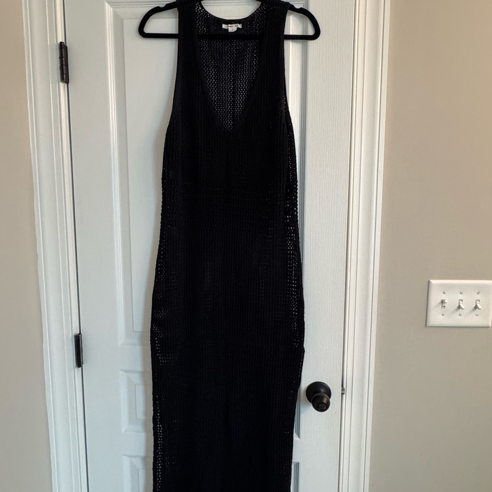 O'Neill Black Crochet Swim Coverup